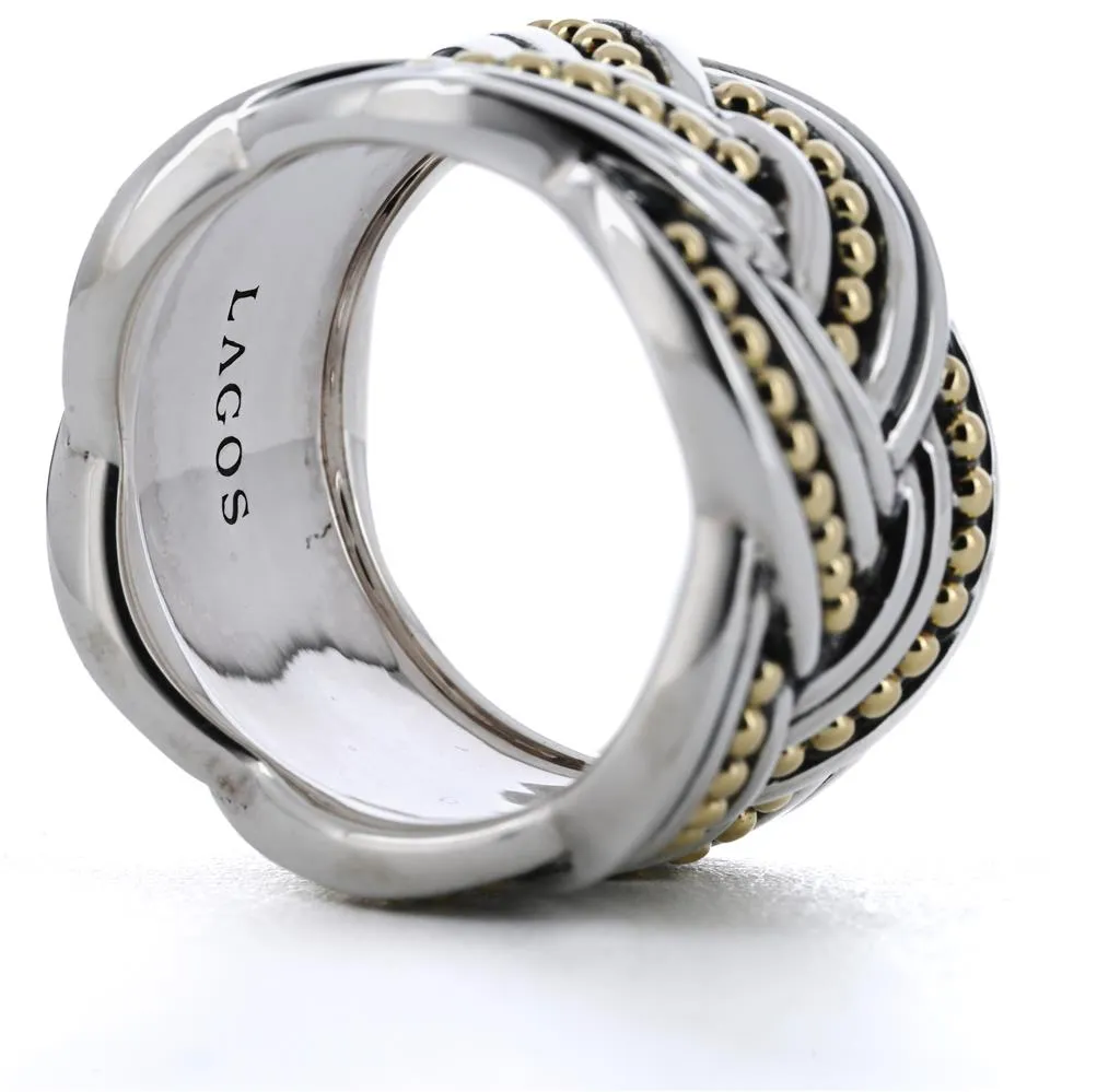 Lagos Torsade Mixed Metals Eternity Ring