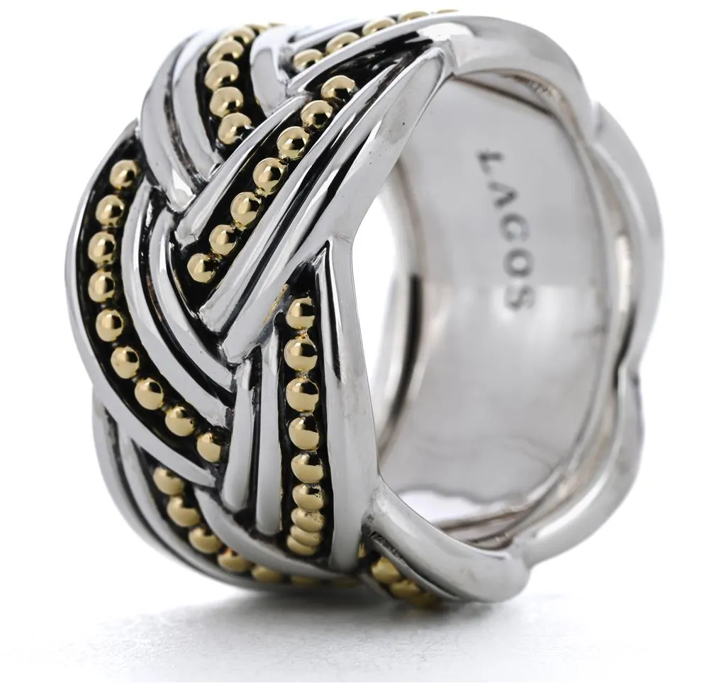 Lagos Torsade Mixed Metals Eternity Ring