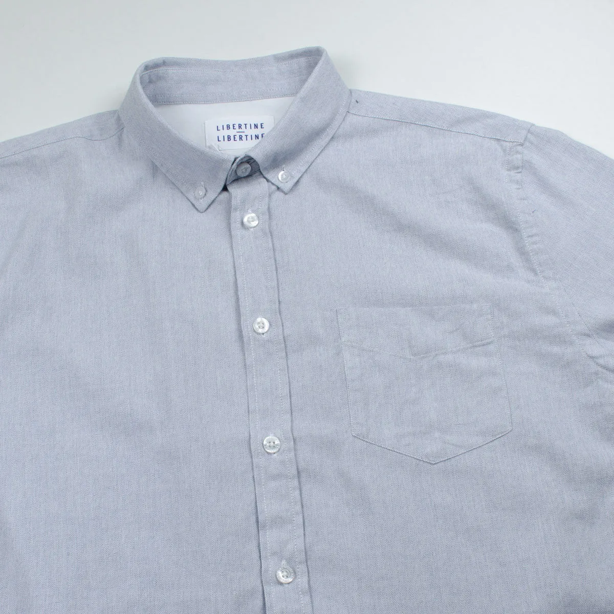 Libertine-Libertine - Hunter Shirt Leave - Light Blue Melange