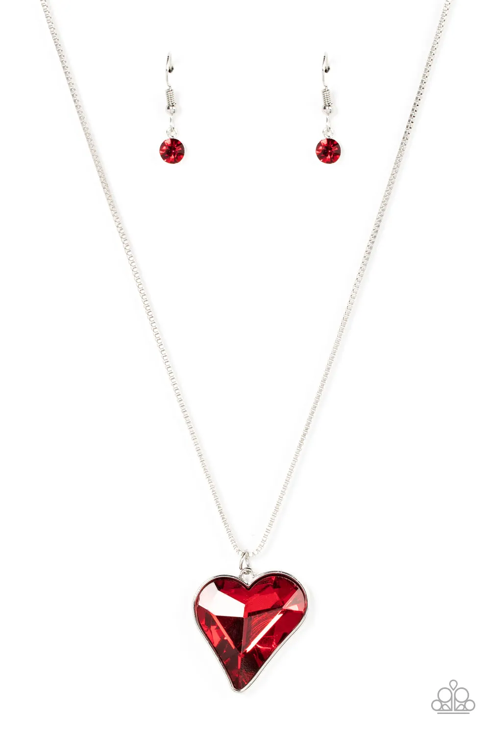 Lockdown My Heart - Red Necklace