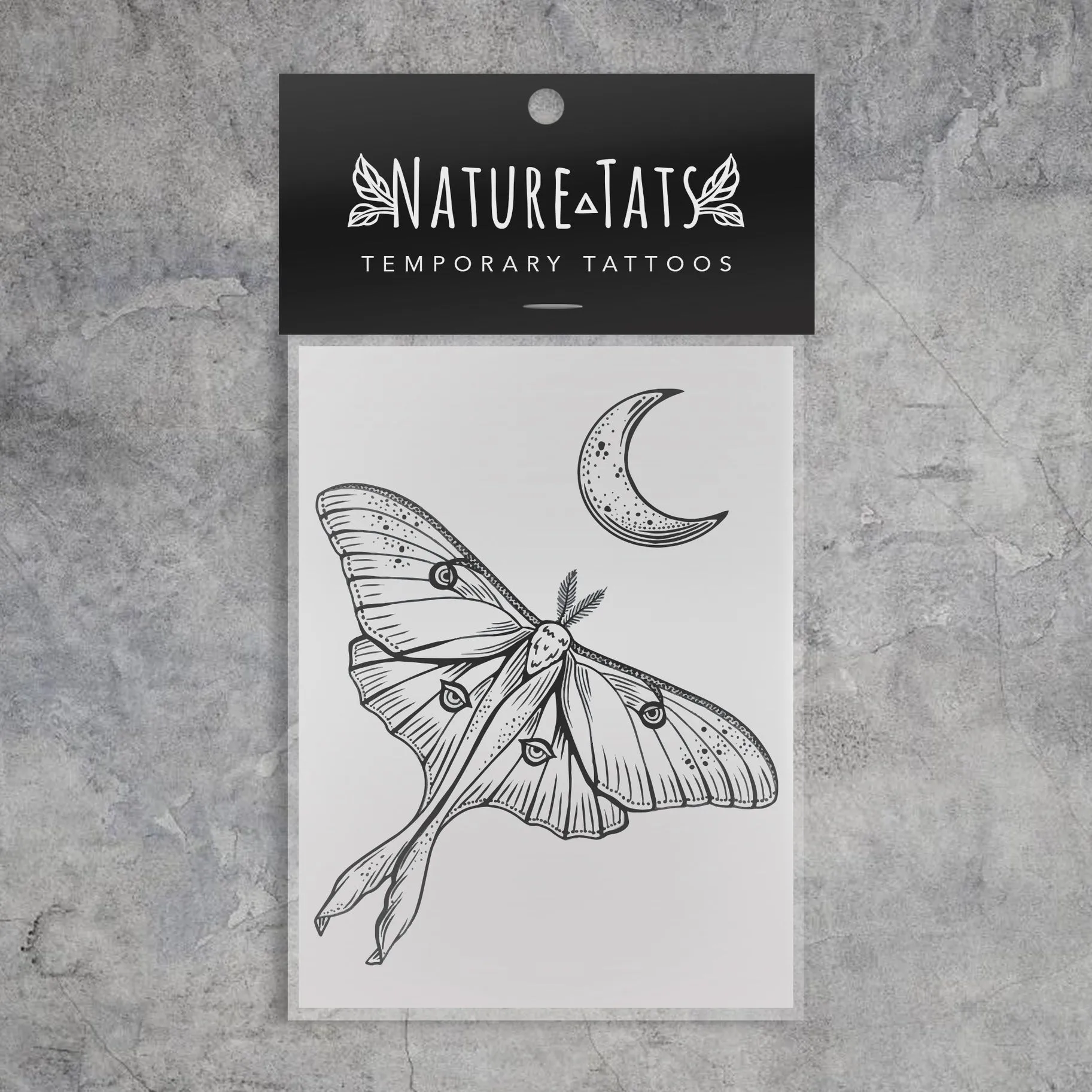 Luna Moth Temporary Tattoo