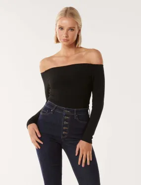 Marielle High Bardot Top