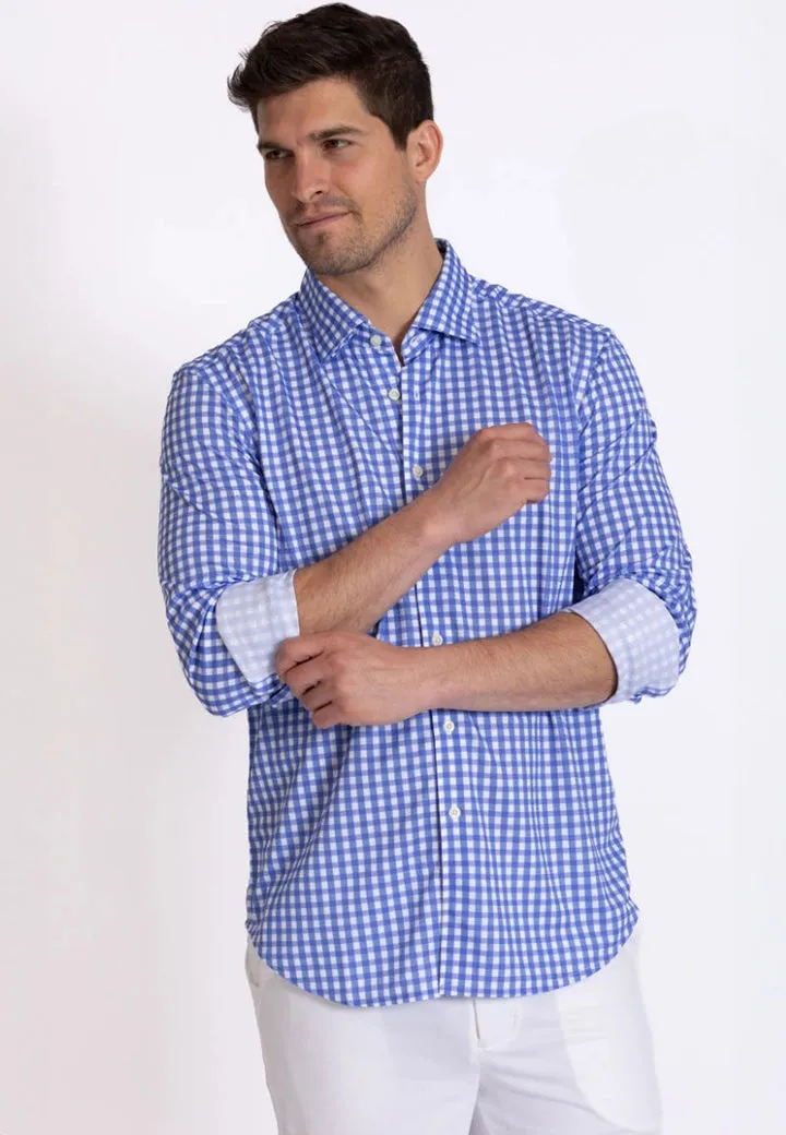 Mauro Long Sleeve Check Tech Shirt