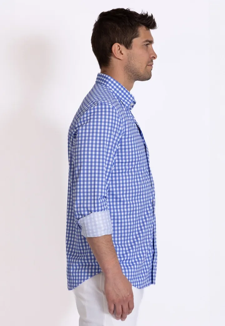 Mauro Long Sleeve Check Tech Shirt