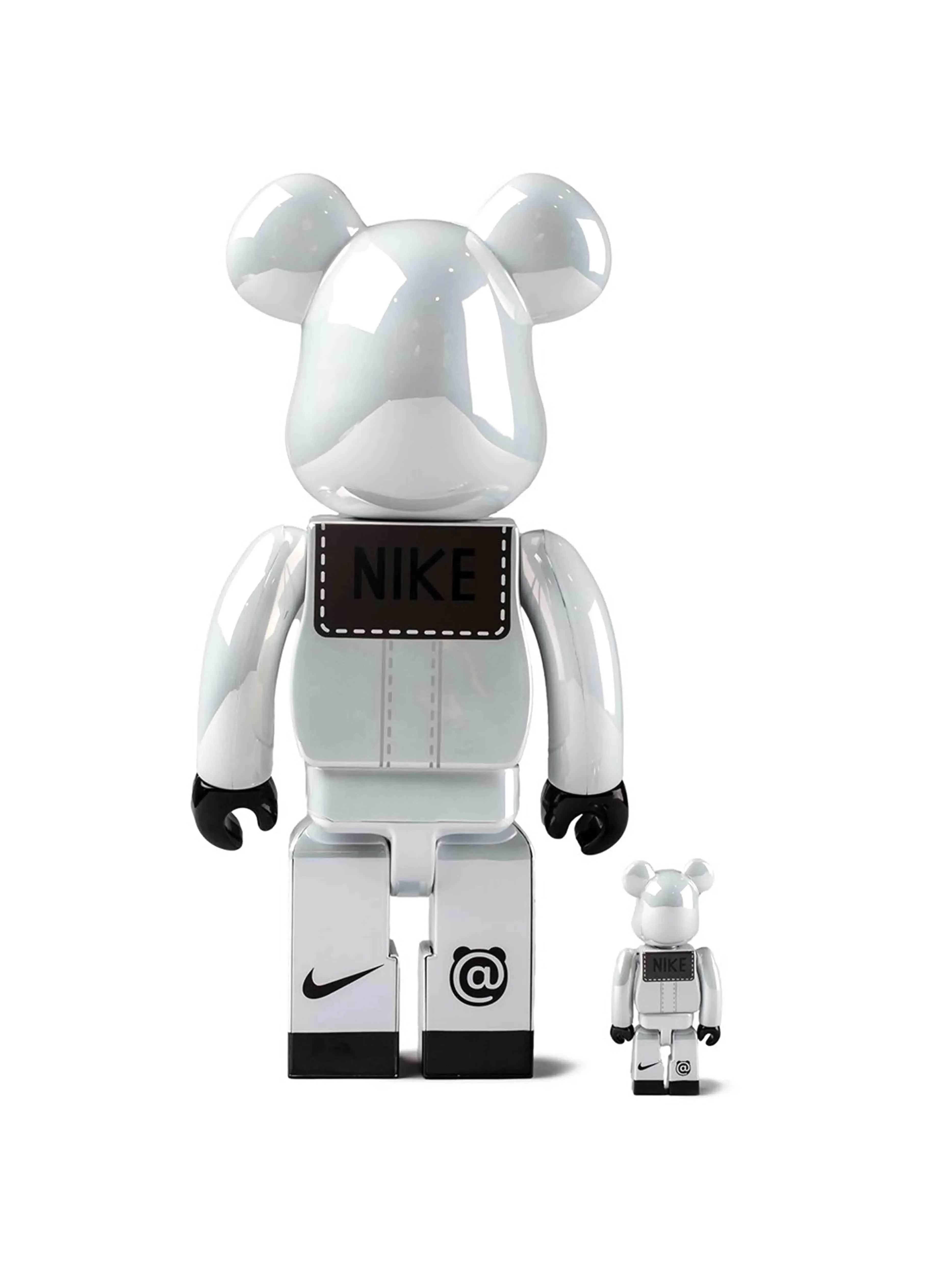 Medicom Toy Be@rbrick Nike SB White 2020 100% & 400% Set