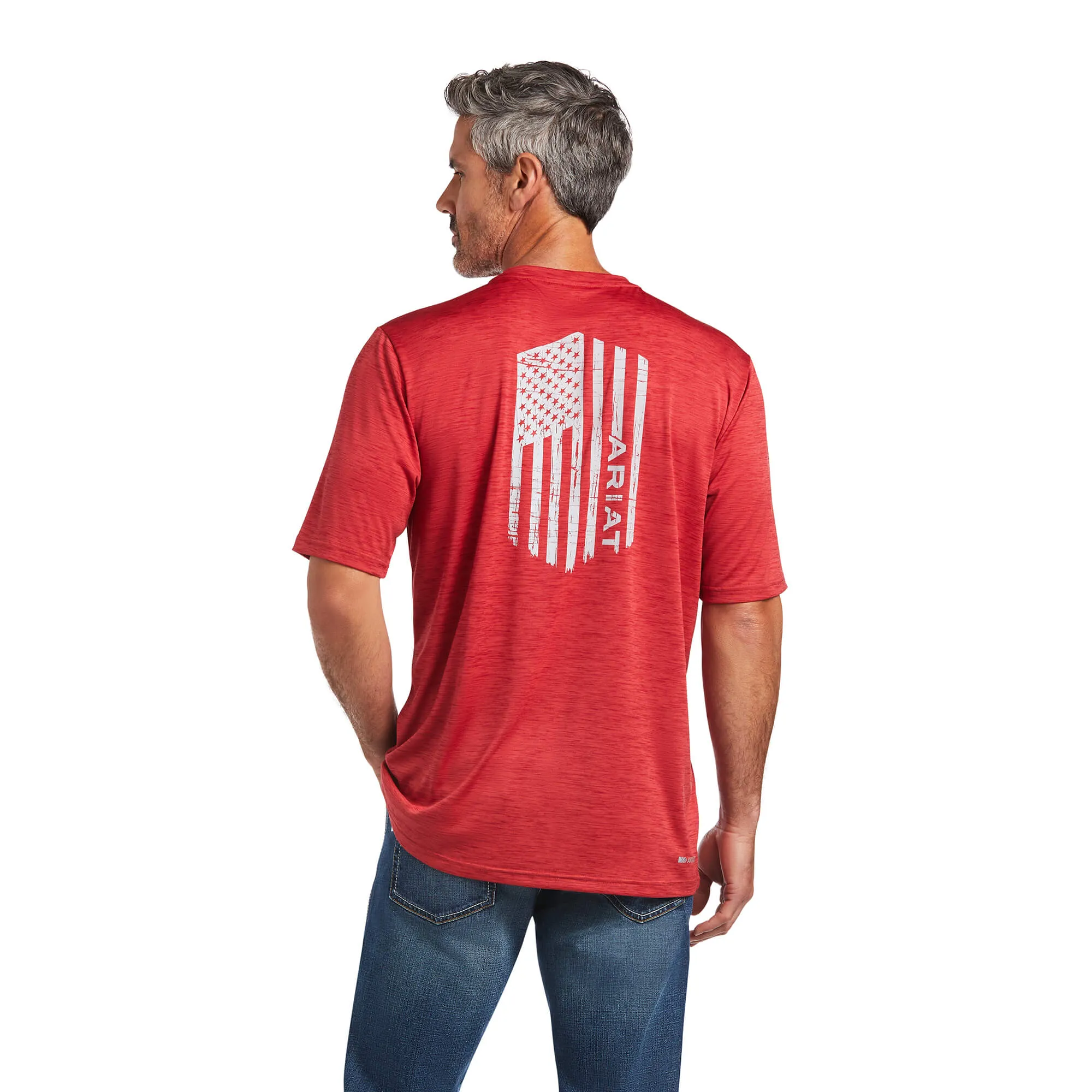 Men's Ariat Charger Vertical Flag Tee