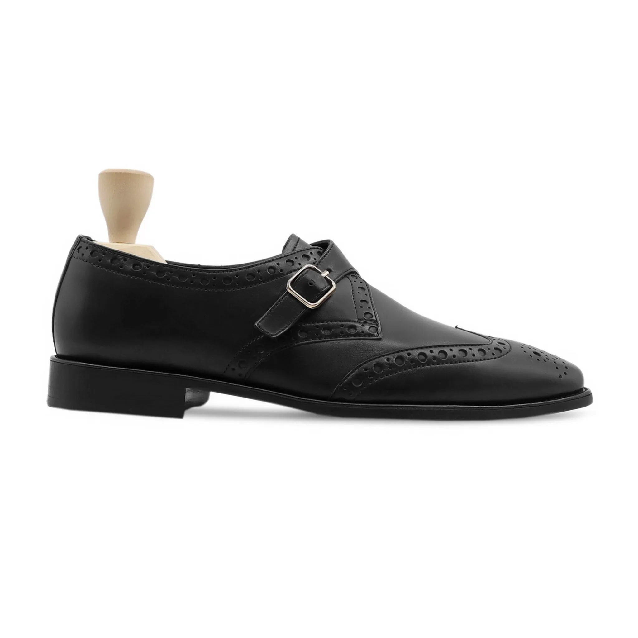 Montblanc - Men's Balck Calf Leather Single Monkstrap