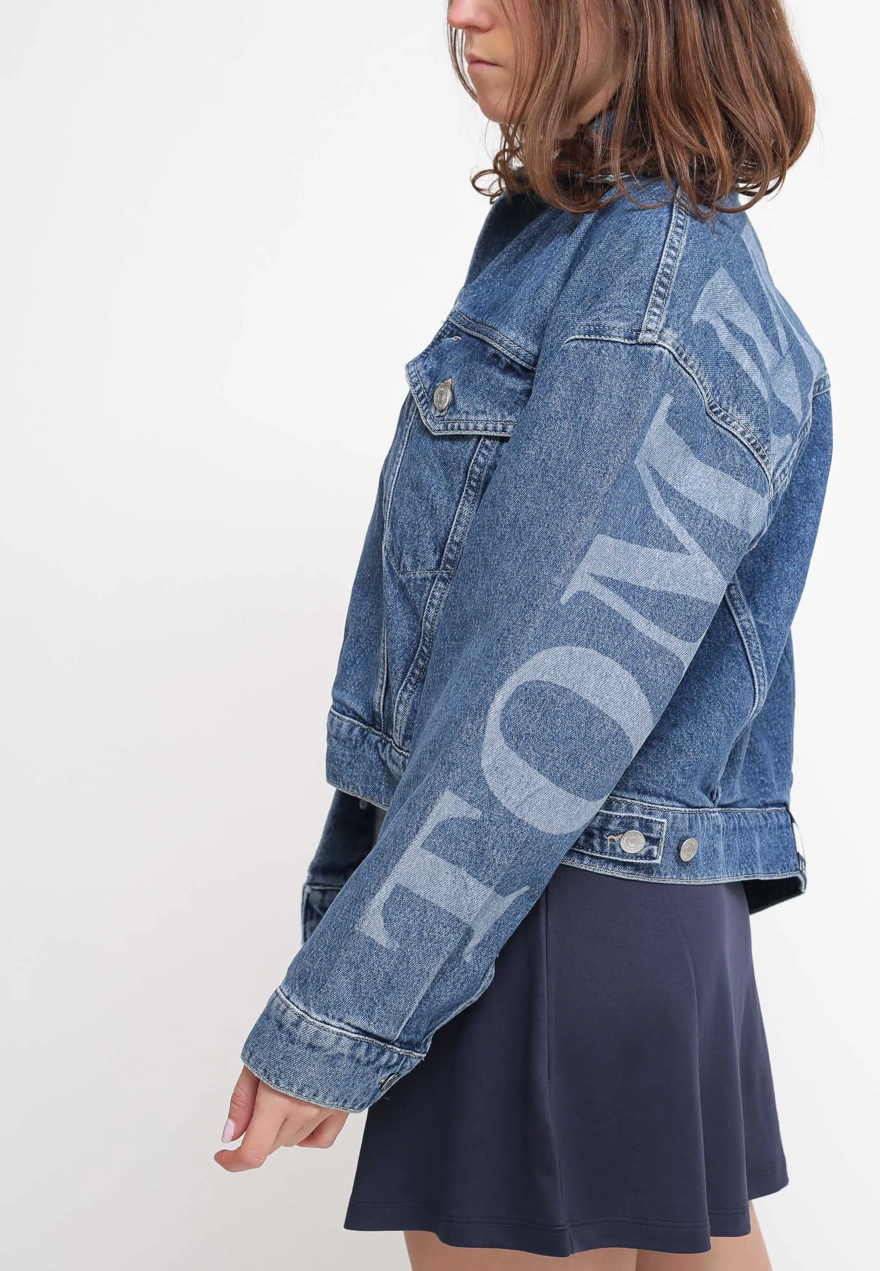 Ovrsz Wide Sleeve Jkt - Denim Medium