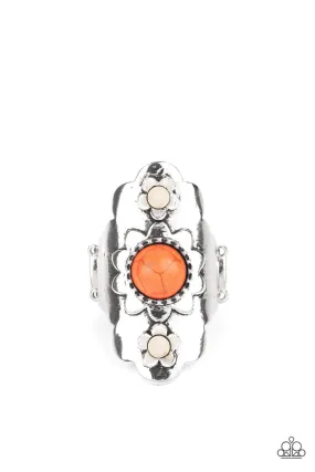 Paparazzi Badlands Garden - Orange Ring