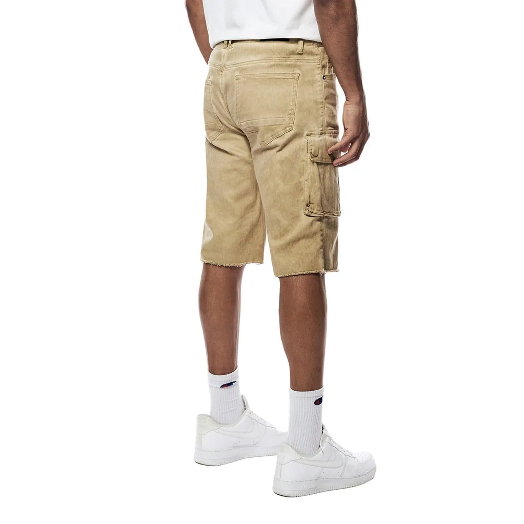 Pigment Dyed Twill Utility Shorts - Khaki