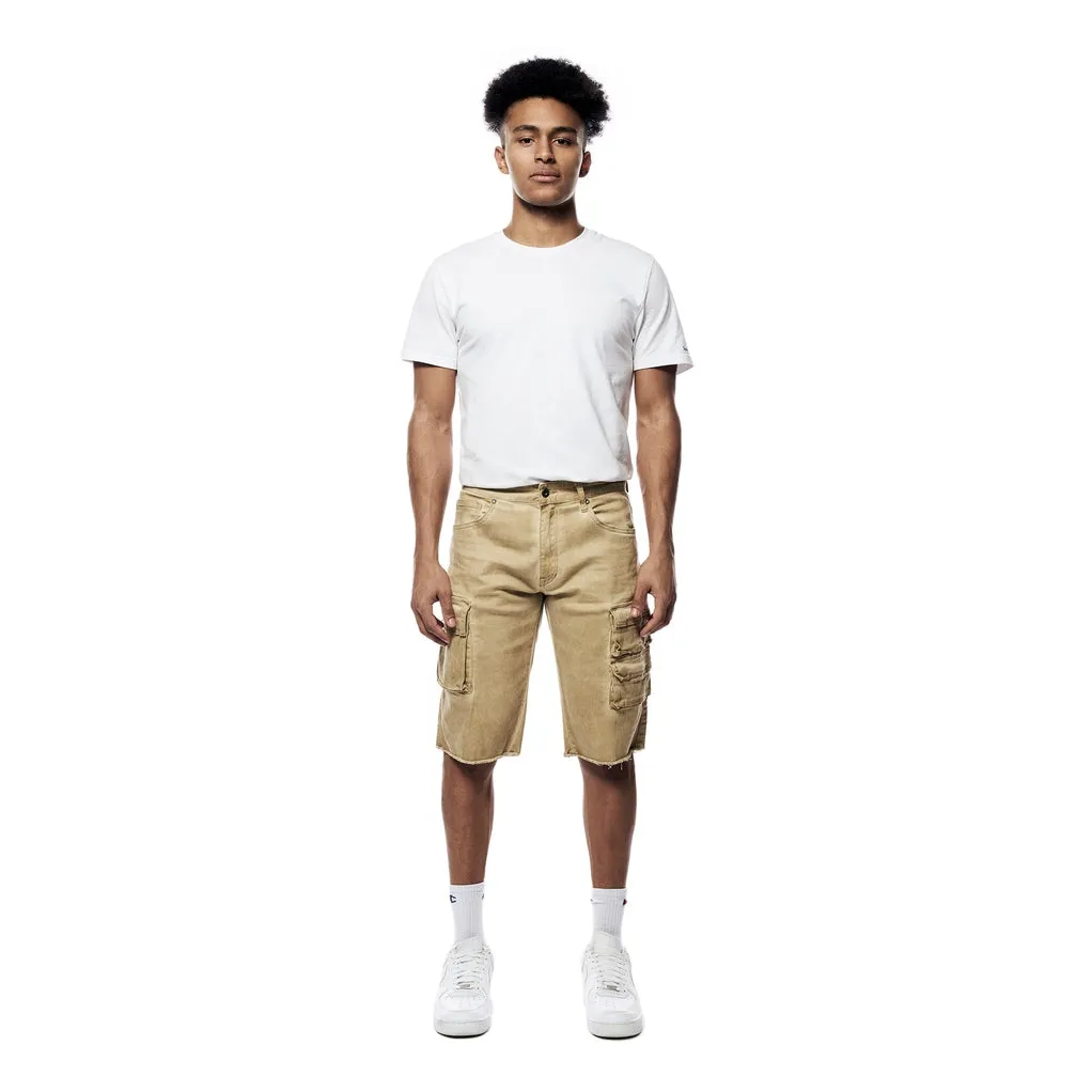 Pigment Dyed Twill Utility Shorts - Khaki