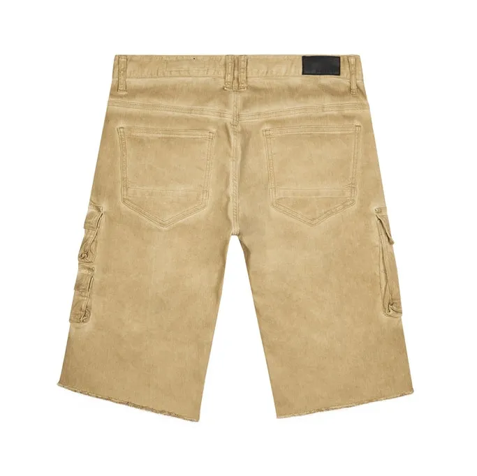 Pigment Dyed Twill Utility Shorts - Khaki