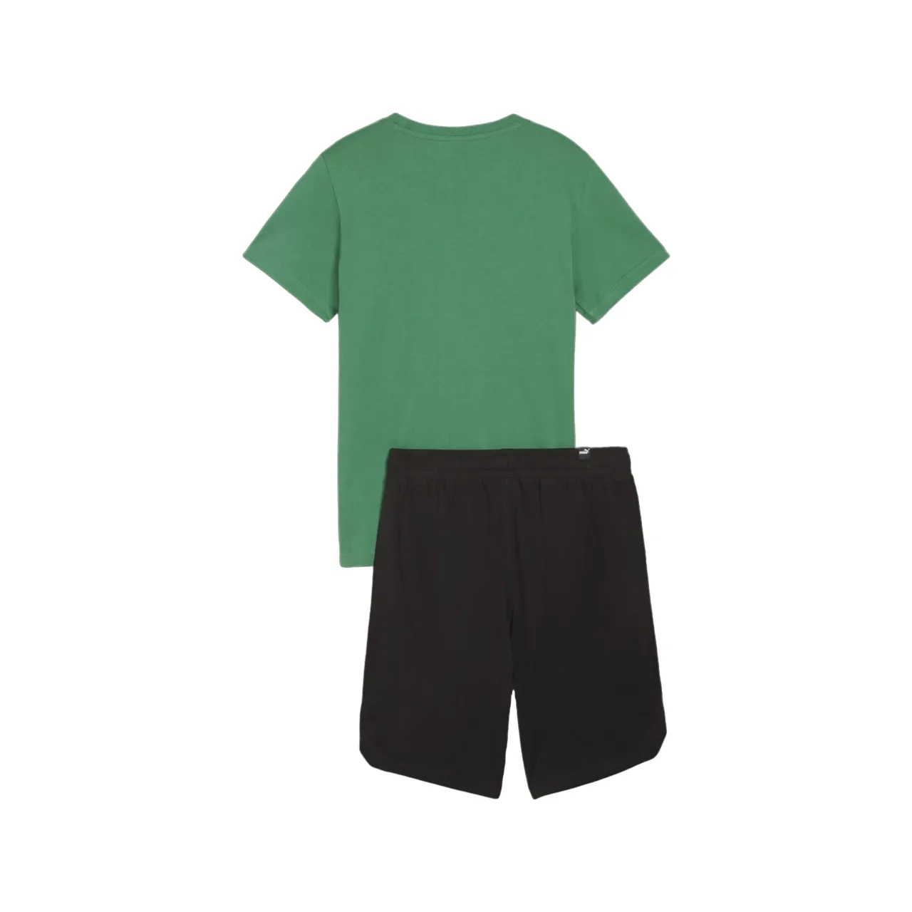 Puma boys' cotton t-shirt and shorts set Squad 679284-86 green-black