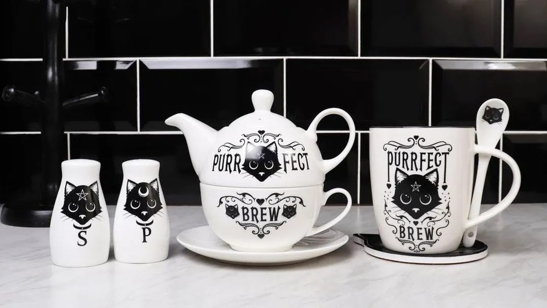 Purrfect Brew Mug & Spoon Set