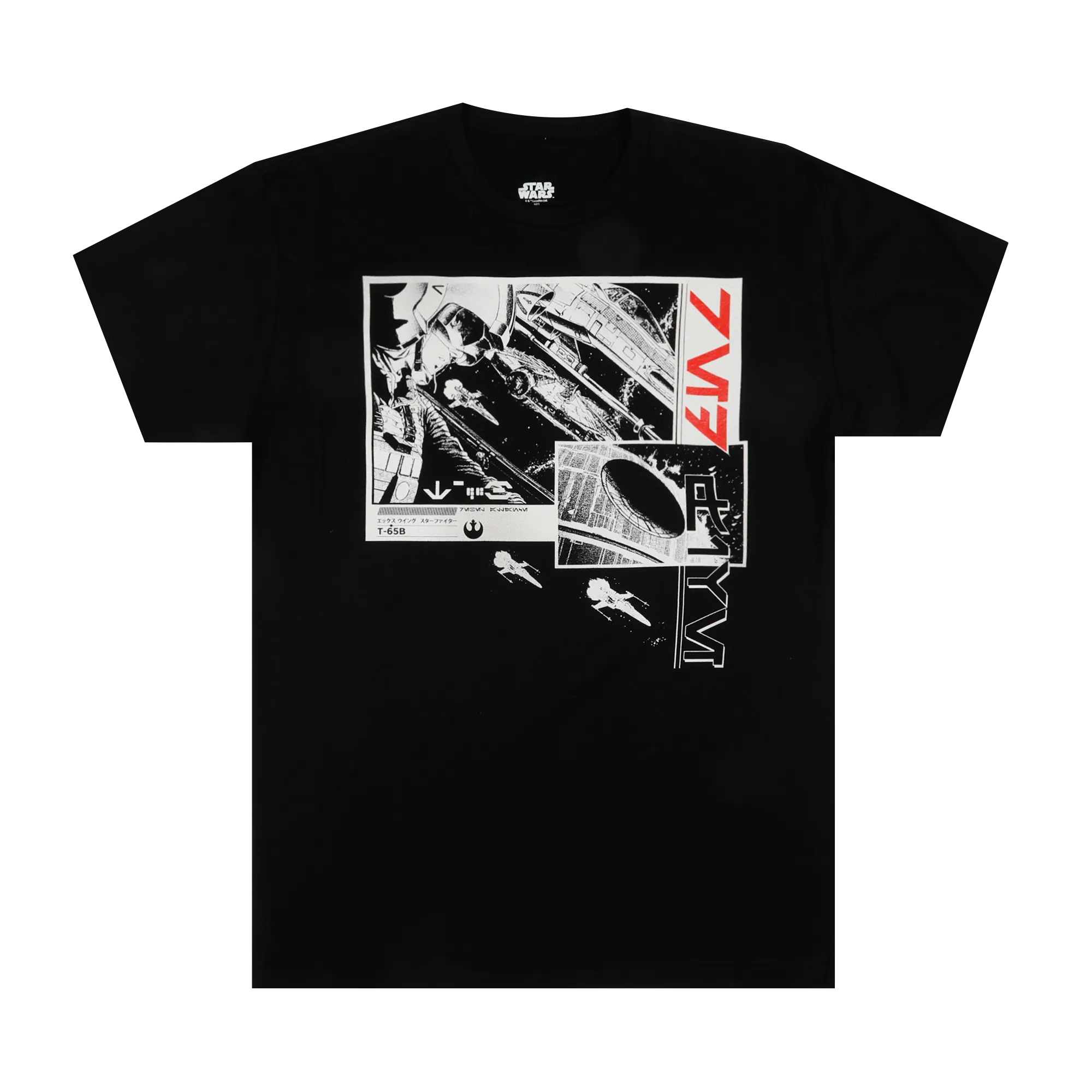 Red Five Manga Black Tee