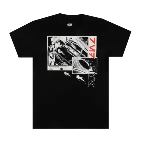 Red Five Manga Black Tee