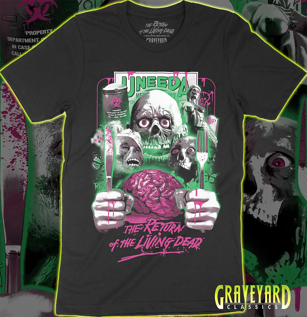 Return of The Living Dead - Brains For Dinner T-shirt