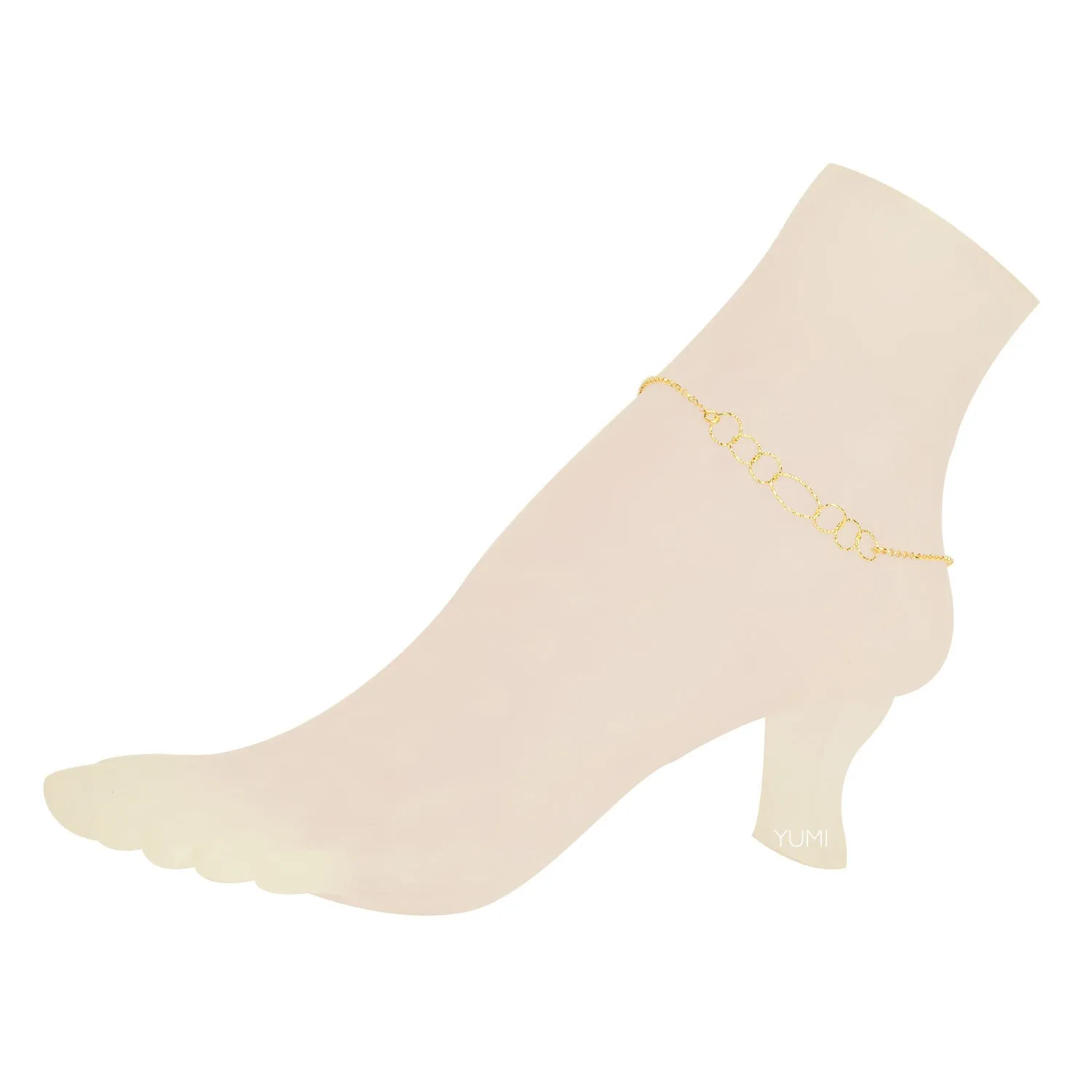 Shimmer Modern Chain Anklet