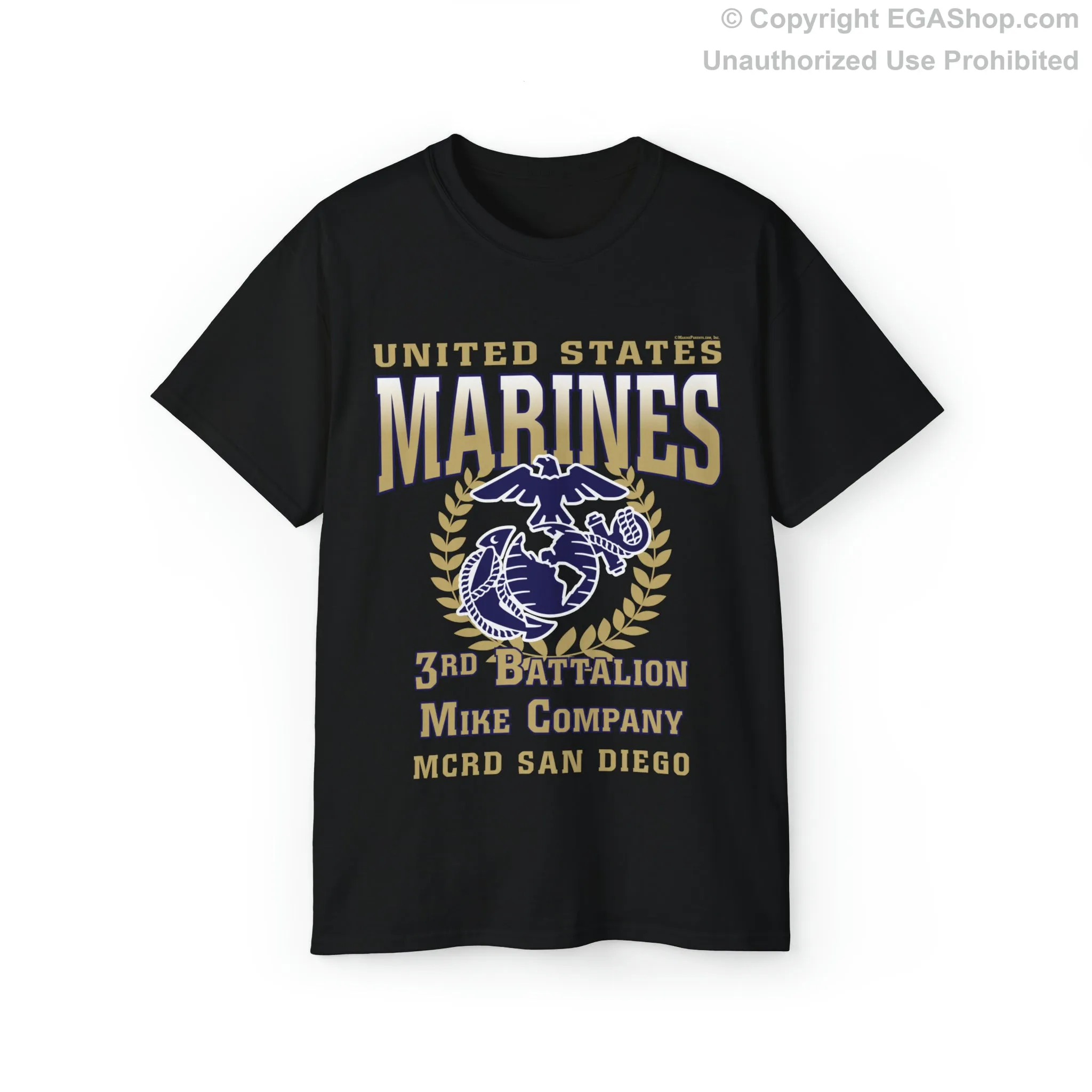 T-Shirt: Mike Co. MCRD San Diego (EGA   Back Proud Family)