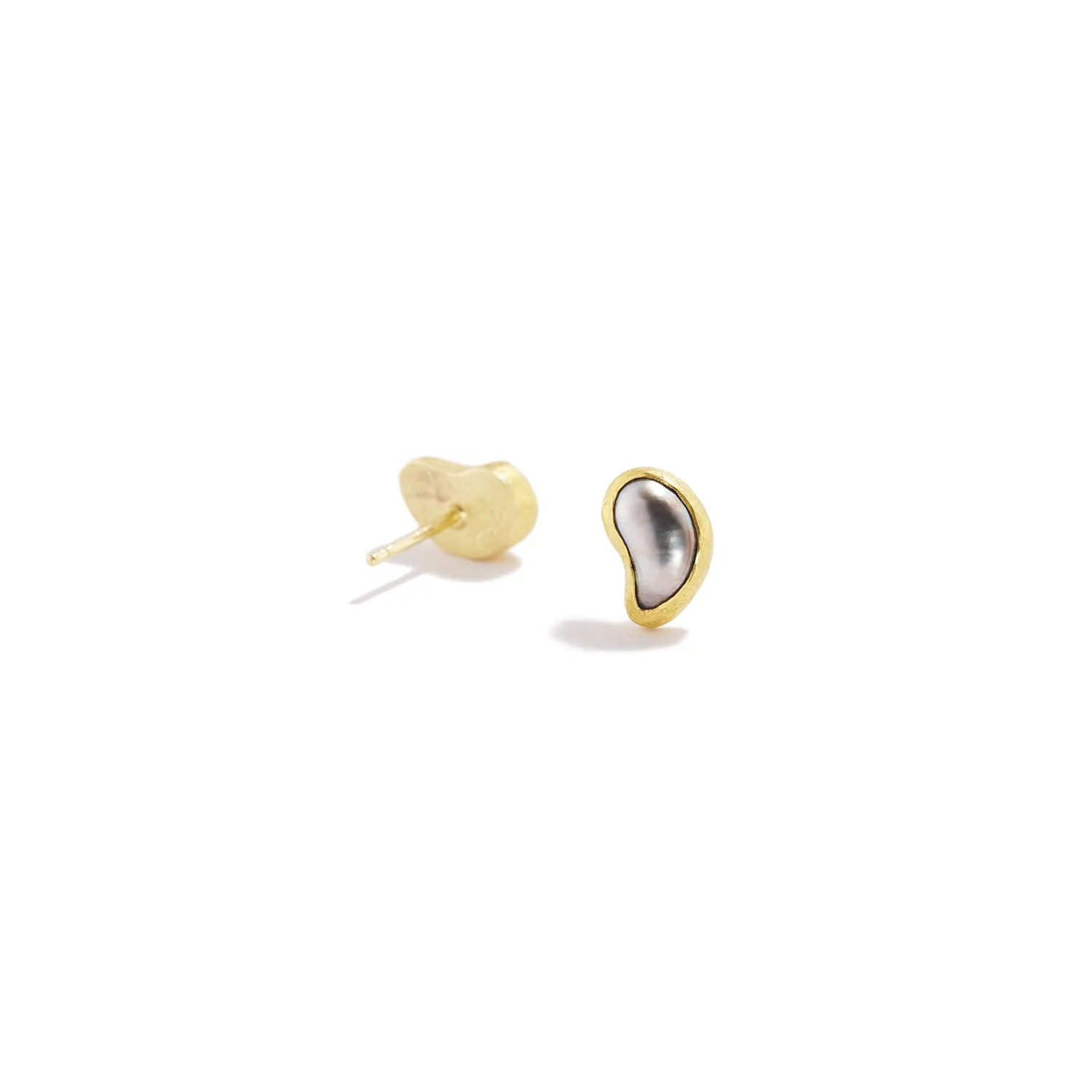 Tahitian Keshi Pearl Stud Earrings