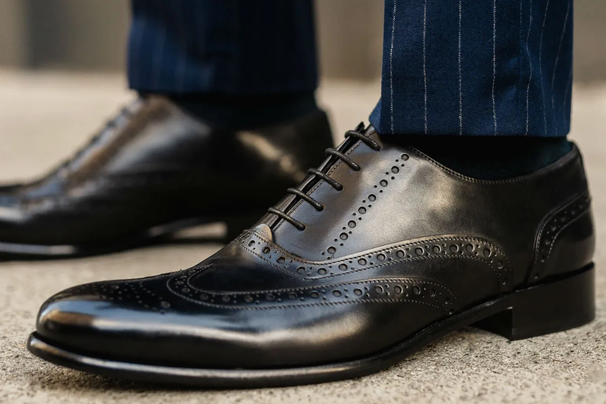 The West II Wingtip Oxford - Nero