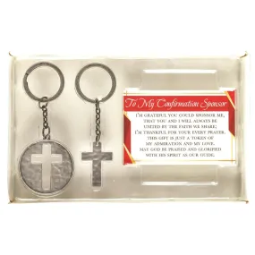 To My Confirmation Sponsor Keychain Gift