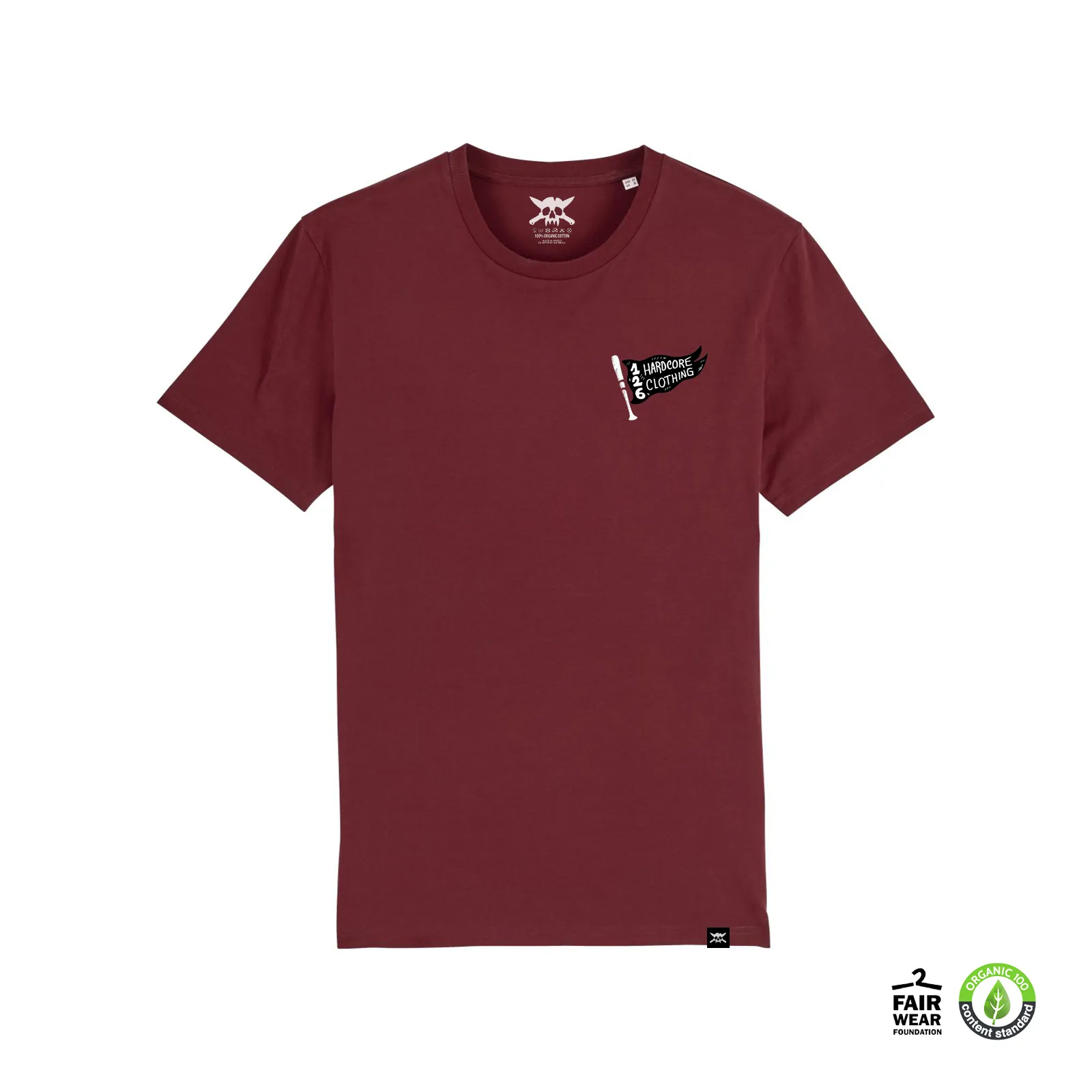 Usanami T-Shirt (Burgundy/Organic Cotton)